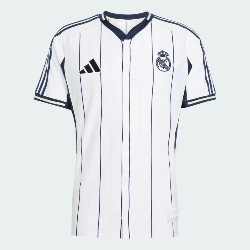 Real Madrid Home Jersey 2025/26 - Version Baseball US Pack