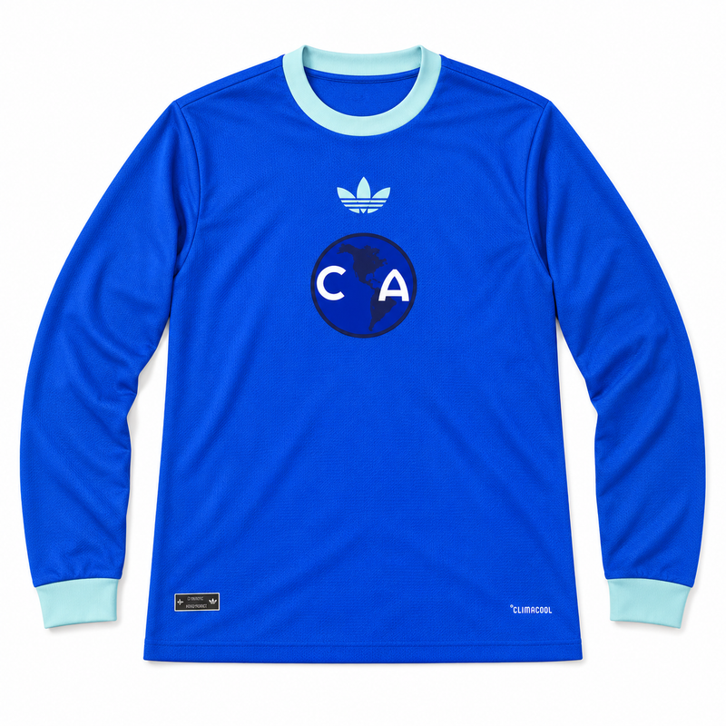 Club América Anniversary Blue 26/27 Long Sleeve - Fan Version