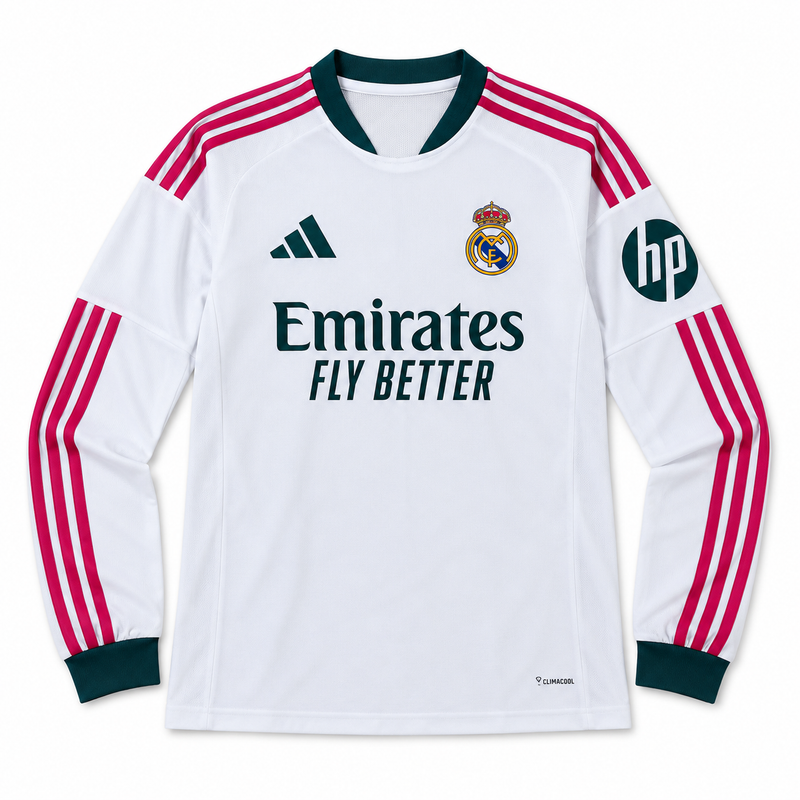 Real Madrid Home 26/27  Long Sleeve - Fan Version