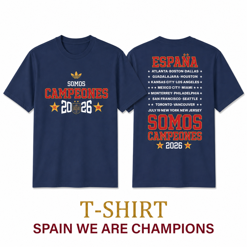 España T-Shirt We Are Champions WC 2026 - Blue🏆🏆