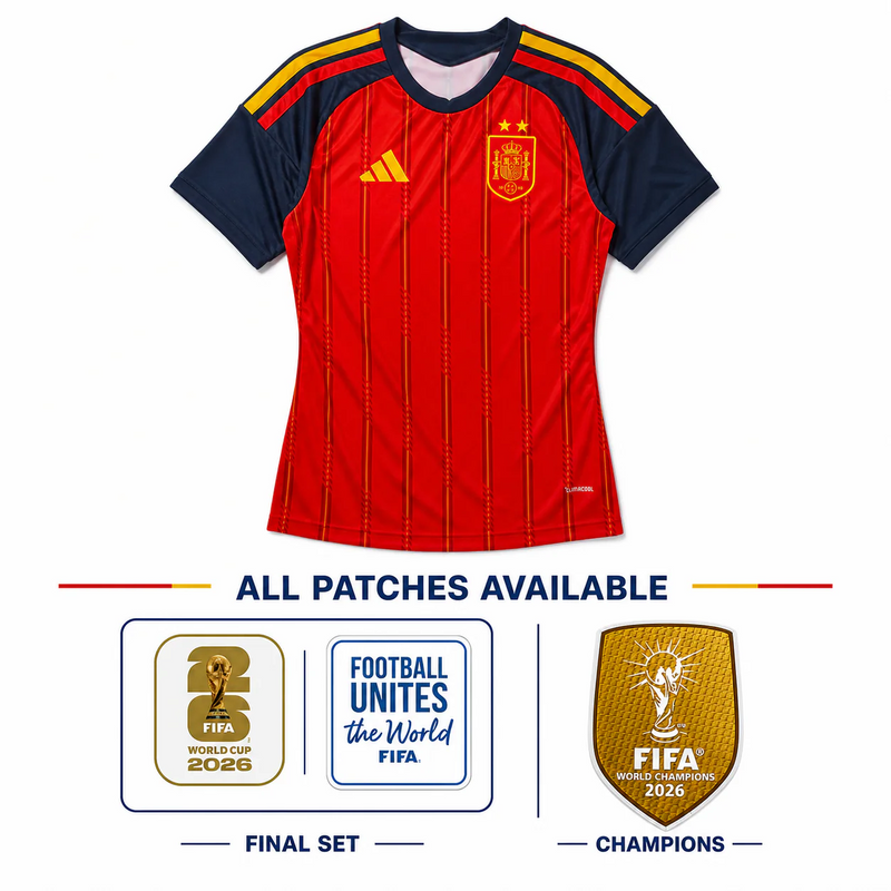 Spain World Cup 2026 Home - Woman Version - 2 Stars Winner ⭐⭐
