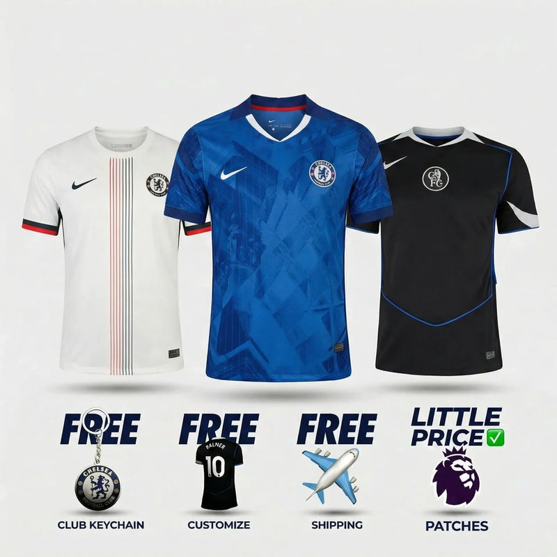 COMBO Chelsea 25/26 - Home, Away and Third