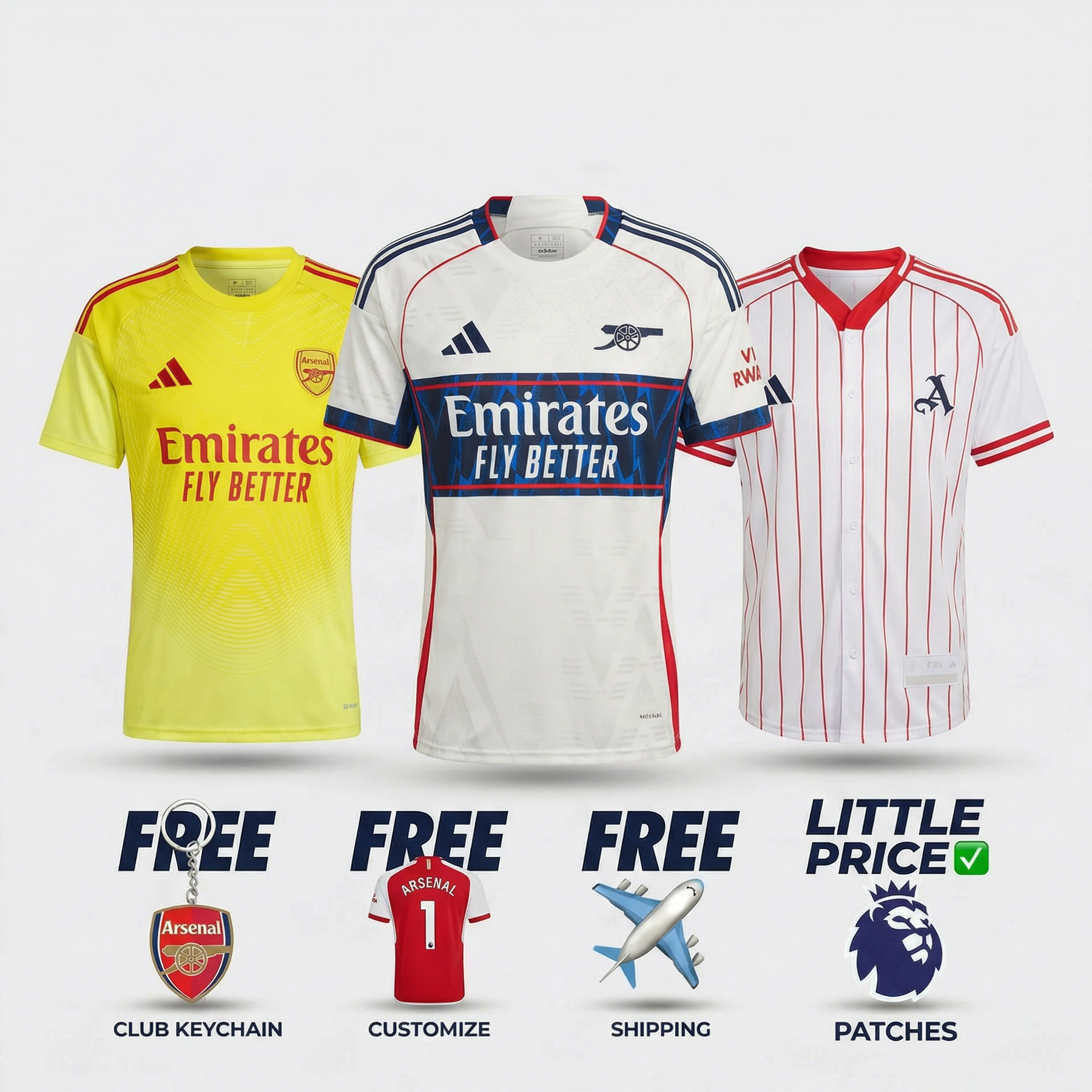 COMBO Arsenal 25/26 - Goalkeeper, Pre Match, Baseball