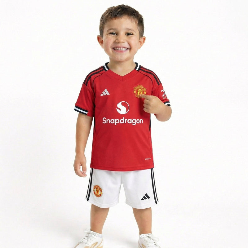Manchester United Home 2025/26 - Kids Kit