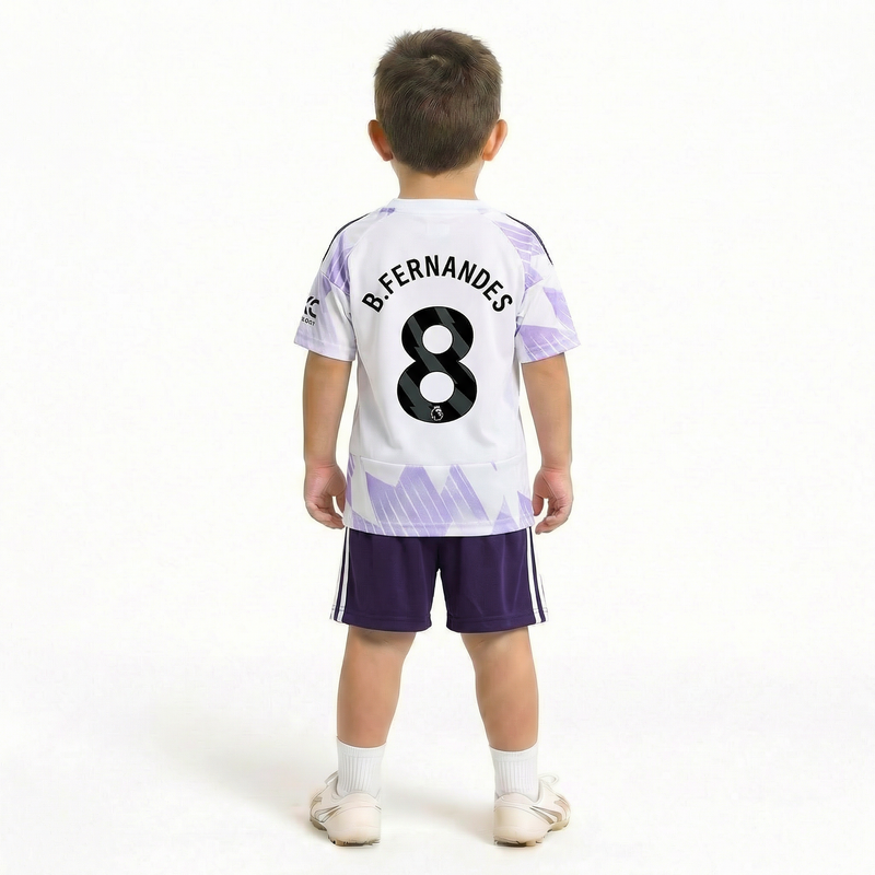 Manchester United Away 2025/26 - Kids Kit - B. Fernande #8 (Cópia)