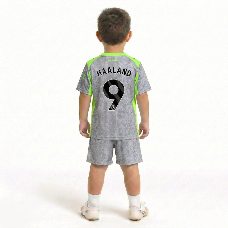 Manchester City Third Away 2025/26 - Kids Kit - Haaland #9