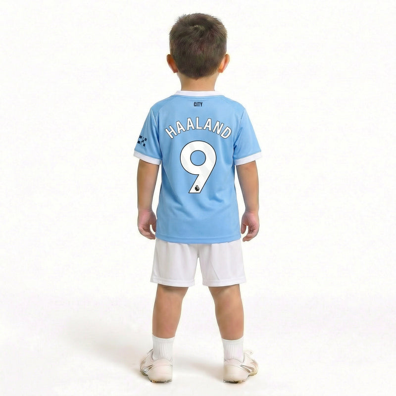 Manchester City Home 2025/26 - Kids Kit - Haaland #9