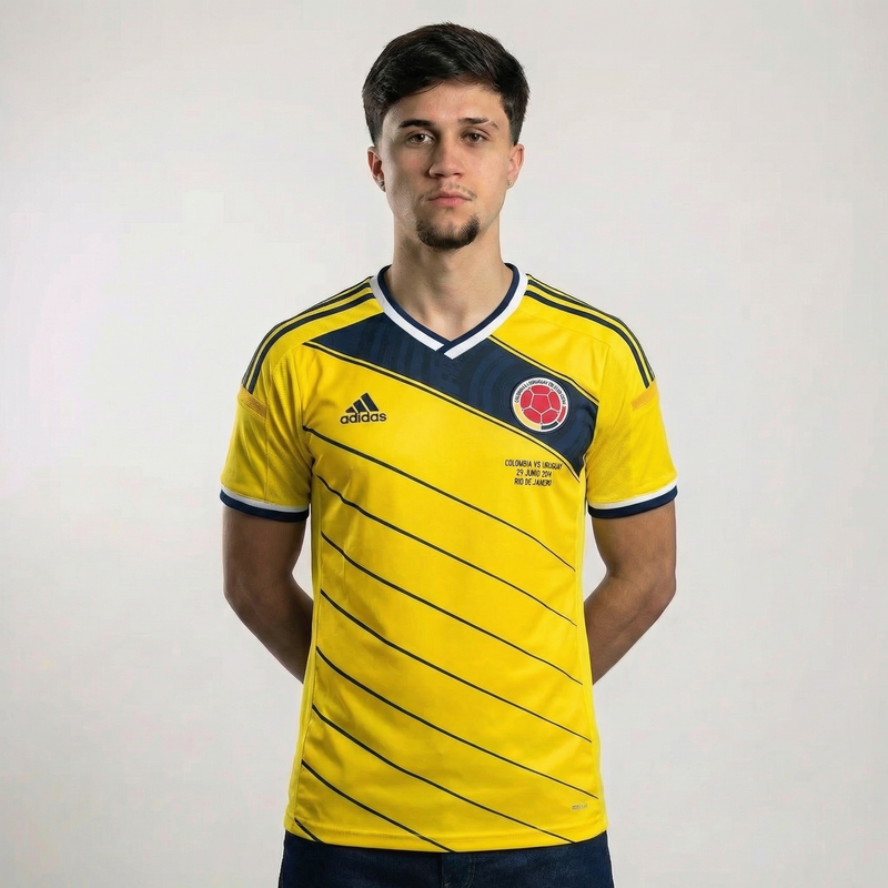 Colombia 2014 I Home Jersey - Retro Version